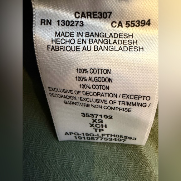 Lee Vintage Modern Loco Chore Denim Jean Jacket Coat XS 100% Cotton Olive Green - Picture 10 of 10